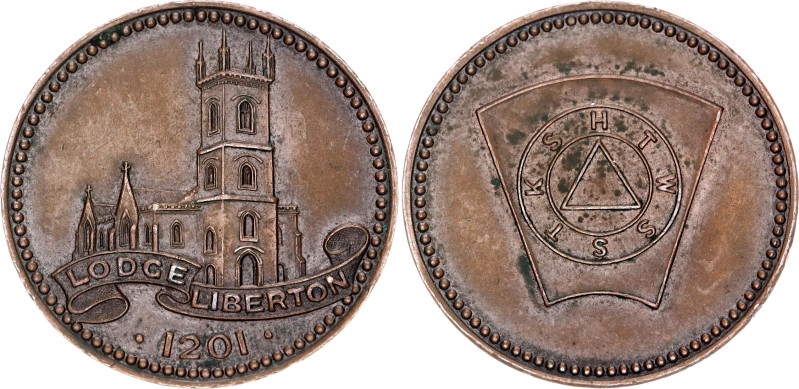 Scotland Masonic Token "Lodge Liberton No. 1201" (ND)

Bronze 6.93 g., 25 mm.;...