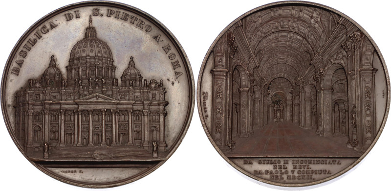 Italian States Papal States Bronze Medal "St. Peter's Basilica" 1857

Hoy# 152...