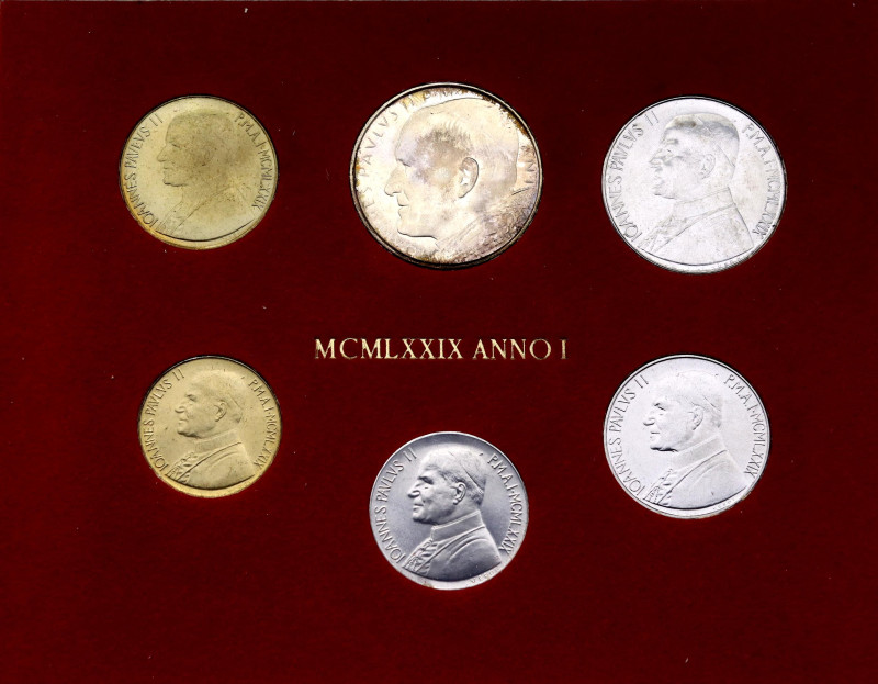 Vatican Annual Mint Set of 6 Coins 1979 (I)

KM# MS84 (KM# 143-148); With Silv...