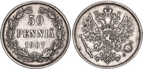 Russia - Finland 50 Pennia 1907 L