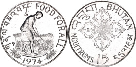 Bhutan 15 Ngultrums 1974