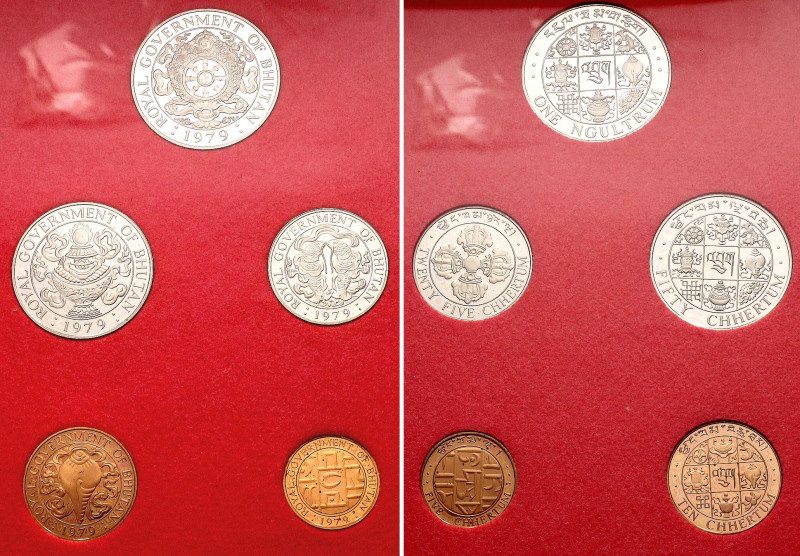 Bhutan Annual Proof Coin Set 1979

KM# PS5 ; Proof; Jigme Singye; With an orig...