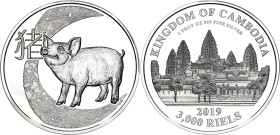 Cambodia 3000 Riels 2019