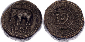 Ceylon 1/12 Rixdollar 1805