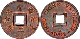 French Indochina 1 Sapeque 1902 A