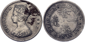Hong Kong 10 Cents 1865