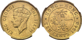 Hong Kong 10 Cents 1948 NGC MS64