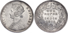 British India 1 Rupee 1878