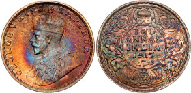 British India 2 Annas 1917