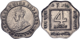 British India 4 Annas 1920
