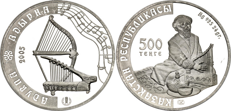 Kazakhstan 500 Tenge 2005

KM# 192, N# 16699; Silver., Proof; Applied Art - Ad...