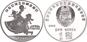 North Korea 1 Won 2002