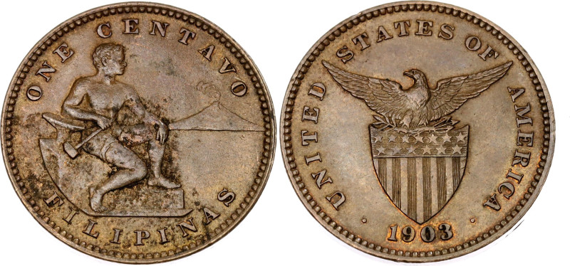 Philippines 1 Centavo 1903

KM# 163, N# 6696; Bronze; AUNC
