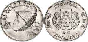 Singapore 10 Dollars 1979