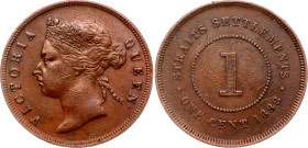 Straits Settlements 1 Cent 1888