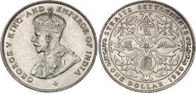 Straits Settlements 1 Dollar 1920