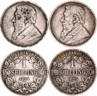 South Africa 2 x 1 Shilling 1894 - 1895