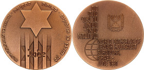 Israel Bronze Medal "From Holocaust to Rebirth" 1981 JE 5741