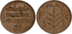 Palestine 1 Mil 1943