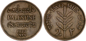 Palestine 2 Mils 1927