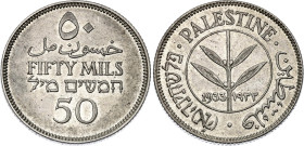 Palestine 50 Mils 1933