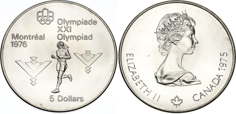 Canada 5 Dollars 1975

KM# 98, N# 19306; Silver; Elizabeth II; 1976 Summer Oly...