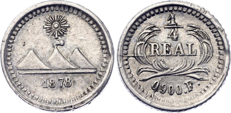 Guatemala 1/4 Real 1878 F

KM# 146, N# 25306; Silver; Guatemala Mint; XF+