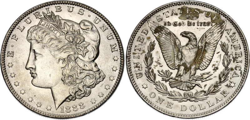 United States 1 Dollar 1888

KM# 110, N# 1492; Silver; "Morgan Dollar"; Philad...