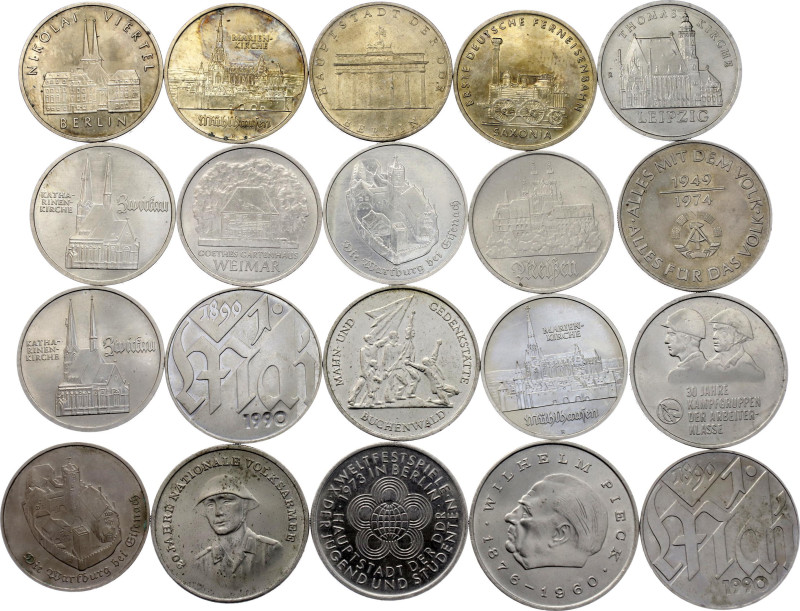 Germany - DDR Lot of 20 Coins 1971 - 1990

Various Motives, Dated & Denominati...