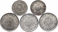Mozambique Lot of 5 Coins 1935 - 1966