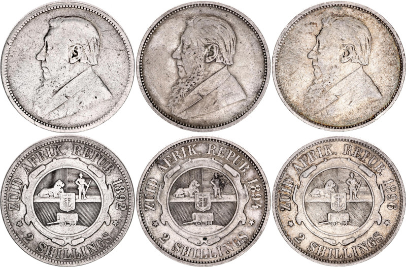 South Africa 3 x 2 Shillings 1892 - 1896

KM# 6, N# 4789; Silver., Total weigh...
