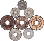 Thailand Lot of 8 Coins 1920s - 1950s