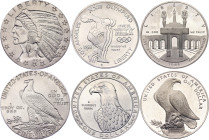 United States Lot of 2 Coins and 1 Medal 1983 - 1984