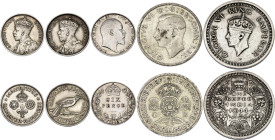 World Lot of 5 Coins 1908 - 1945