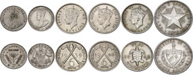 World Lot of 6 Coins 1912 - 1948