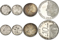 World Lot of 4 Coins 1950 - 1995