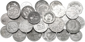 World Lot of 32 Coins 1954 - 2010