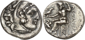 MAKEDONIEN. 
KÖNIGREICH. 
Alexander III. der Große 336-323 v. Chr. Drachme, postum (310/301 v.Chr.) 3,96g, LAMPSAKOS. Herakleskopf n.r. / ALEXANDROU...