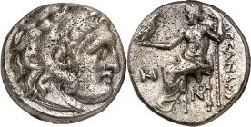 MAKEDONIEN. 
KÖNIGREICH. 
Alexander III. der Große 336-323 v. Chr. Drachme, postum (310/301 v.Chr.) 3,93g, LAMPSAKOS. Herakleskopf n.r. / ALEXANDROU...
