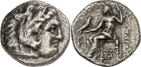 MAKEDONIEN. 
KÖNIGREICH. 
Alexander III. der Große 336-323 v. Chr. Drachme, postum (310/301 v.Chr.) 3,72g, LAMPSAKOS. Herakleskopf n.r. / ALEXANDROU...