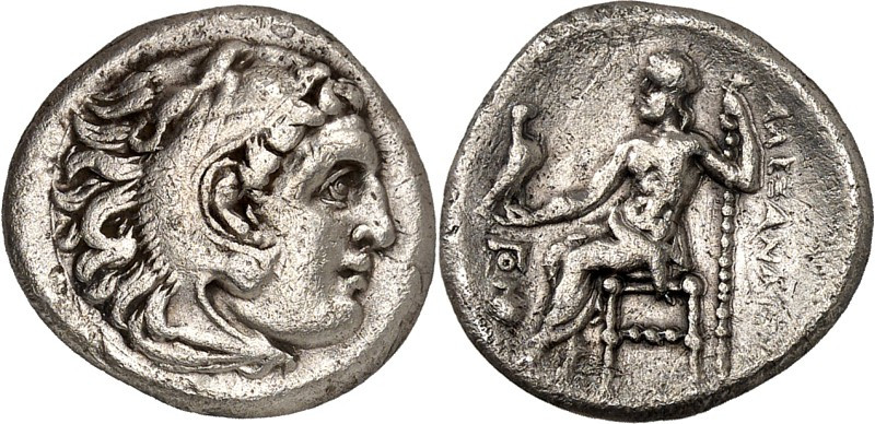 MAKEDONIEN. 
KÖNIGREICH. 
Alexander III. der Große 336-323 v. Chr. Drachme, po...