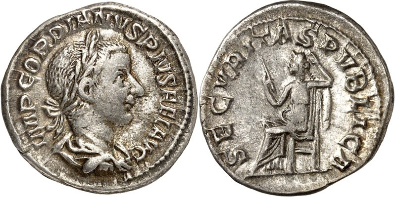 RÖMISCHES KAISERREICH. 
GORDIANUS III. Augustus 238-244. Denar (Ende 239/240) P...