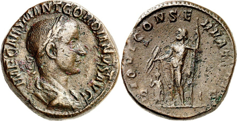 RÖMISCHES KAISERREICH. 
GORDIANUS III. Augustus 238-244. AE-Sesterz (238) 21,08...
