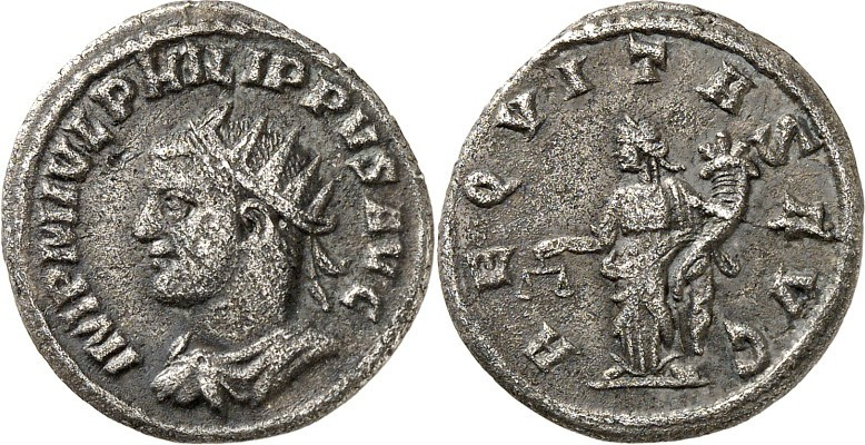 RÖMISCHES KAISERREICH. 
PHILIPPUS II., Augustus 247-249. Antoninian (247) 4,18g...