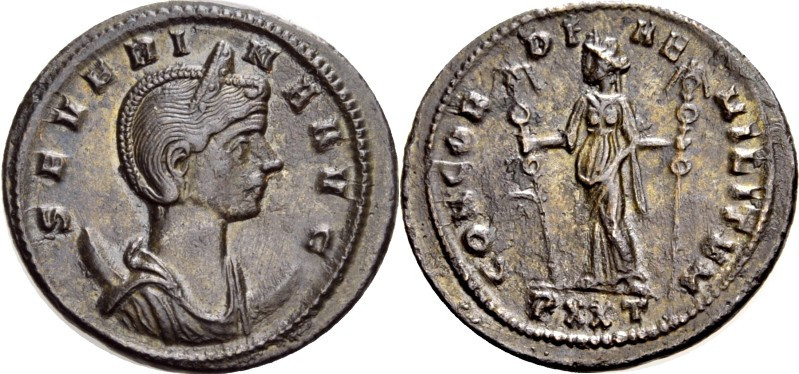 RÖMISCHES KAISERREICH. 
Severina, Gemahlin des Aurelianus 274-275. AE-Antoninia...