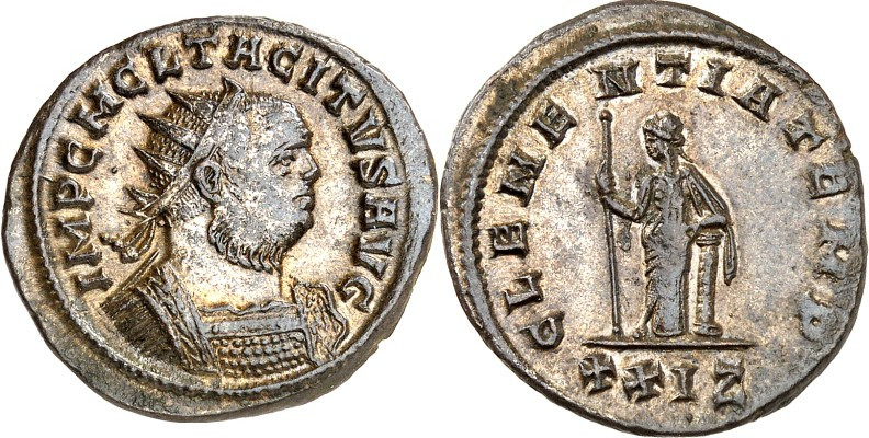 RÖMISCHES KAISERREICH. 
TACITUS 275-276. Bi-Antoninian 4,08g, Rom. Büste m. Pal...