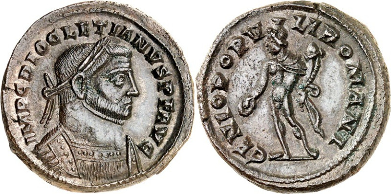 RÖMISCHES KAISERREICH. 
DIOCLETIANUS Iovius 284-305. AE-Follis 26/25mm (300/303...