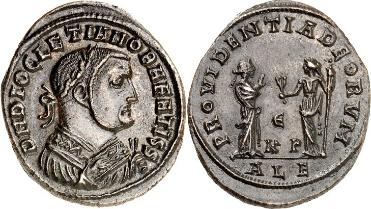 RÖMISCHES KAISERREICH. 
DIOCLETIANUS Iovius, Senior Aug. 305-313. AE-Follis 26/...