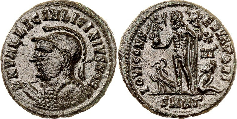 RÖMISCHES KAISERREICH. 
Licinius II. Caesar 317-324. AE-Follis 19/20mm (321/324...