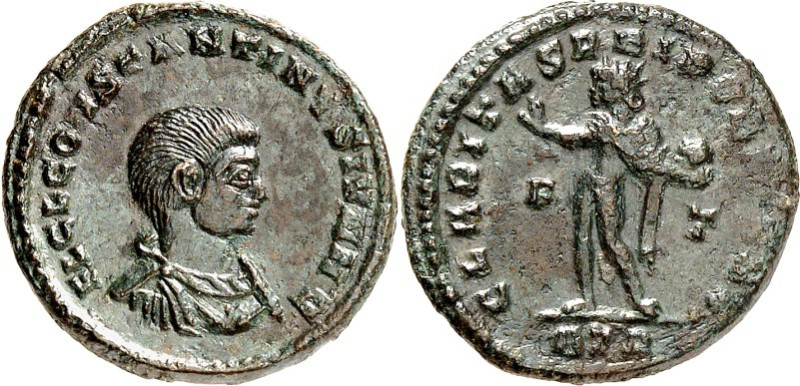 RÖMISCHES KAISERREICH. 
Constantinus II. Caesar 317-337. AE-Follis 19mm (317/31...